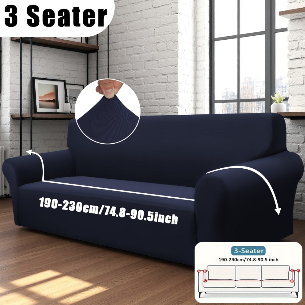 Stretch Sofa Cover Elastic Band | Milk Fiber Fabric Slipcover, Machine Washable Polyester Spandex, 1 to 4 Seater Armchair Couch Cover, Red Gray Blue Black Coffee, Home Decor - product image 21