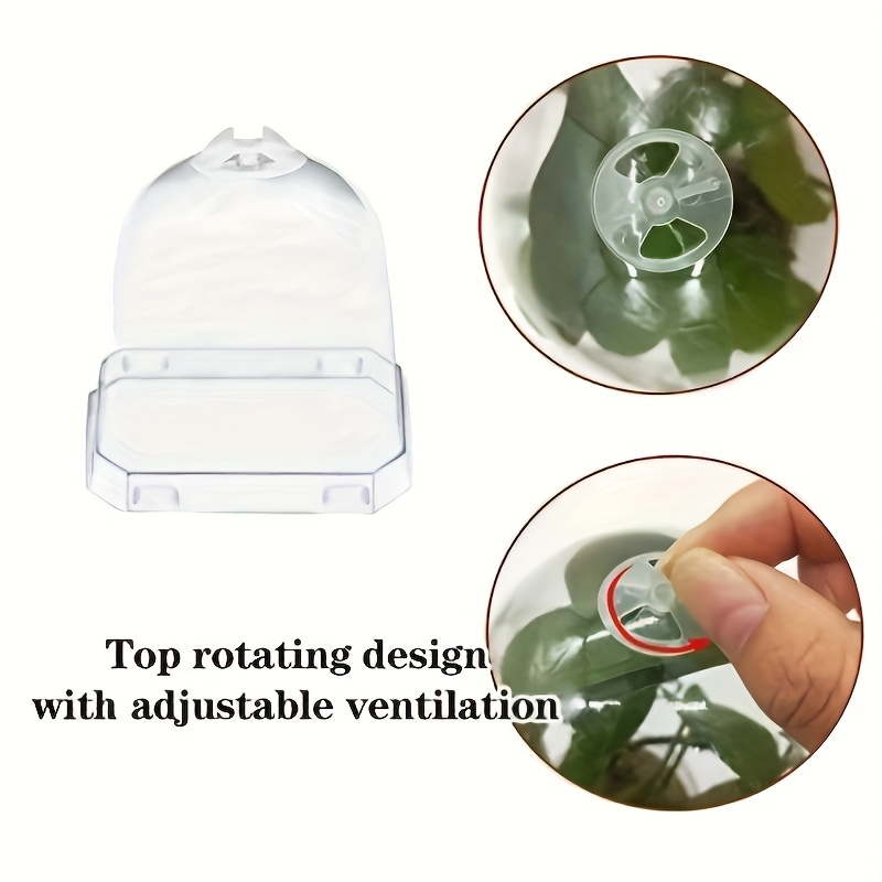 Clear Nursery Pots 3 Inch with Humidity Dome Lids 30pcs | Stackable Seed Starter Pots | Built-In Labels | Succulents Seedlings Cuttings Propagation - product image 5