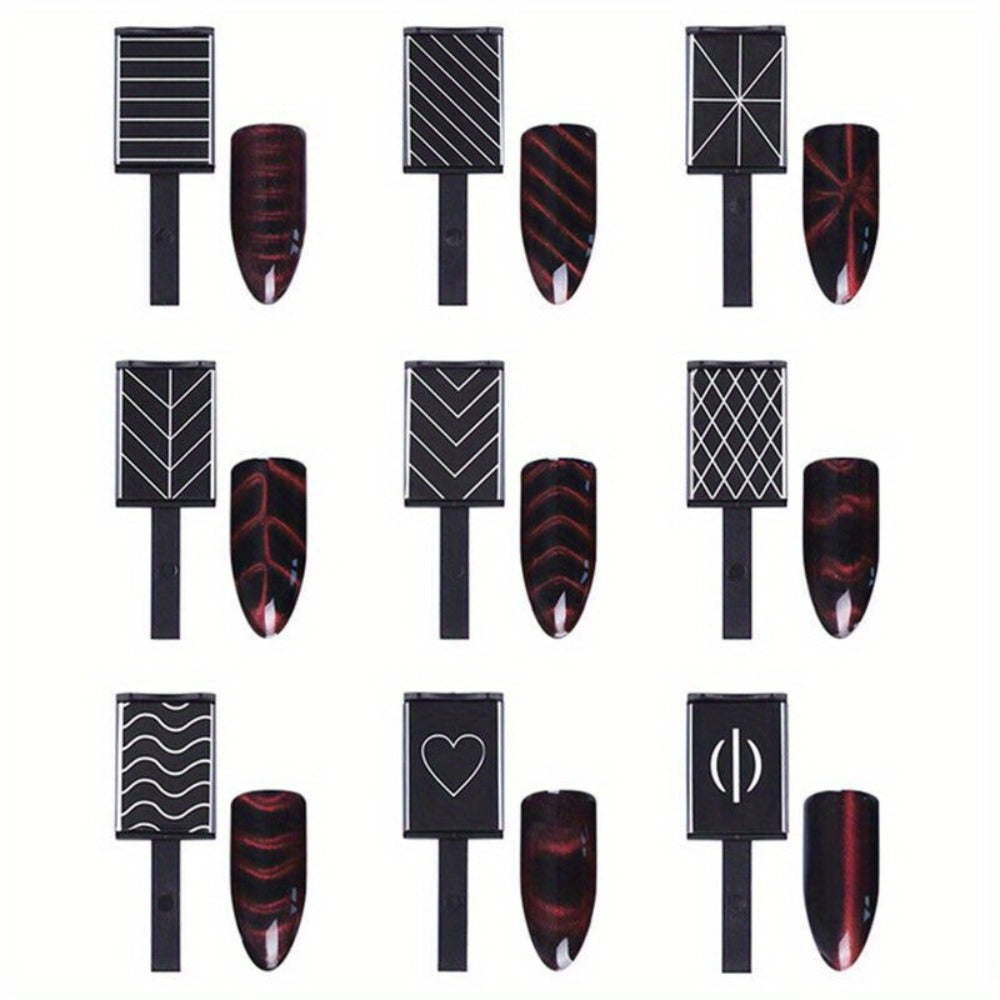 Cat Eye Gel Polish Kit 14Pcs Magnetic UV Nail Polish Set with Magnet Pen – 3D Shimmer Cat Eye Nail Art for Salon & DIY Manicure, Beginner to Pro, Long-Lasting LED Curable - product image 10