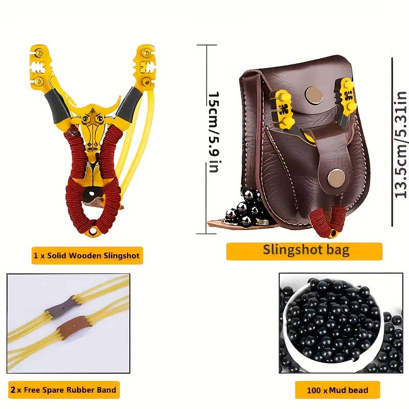 Outdoor Slingshot Set – Backyard Target Practice & Holiday Gift – Professional Recreational Shooting Sport Slingshot for Adults & Kids - product image 2
