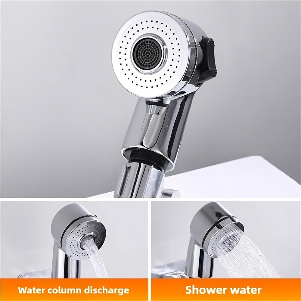 Handheld Shower Head Kit with Hose Bracket Diverter Faucet Adapter High Pressure Portable Shampoo Spray Set for Bathroom Sink Hair Washing Travel - product image 3