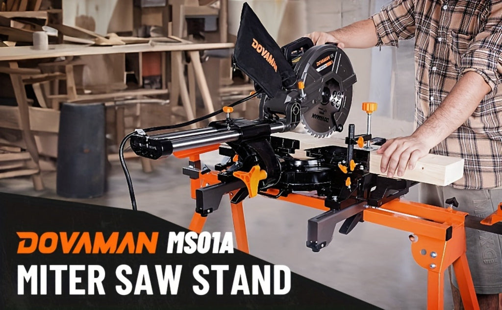 Miter Saw Stand with 78-1/8" Sliding Rail – 3-Step Quick Fold, 22LB Lightweight, 330LB Capacity, Universal Fit for DeWalt Makita Bosch & Most Miter Saw Brands - product image 10