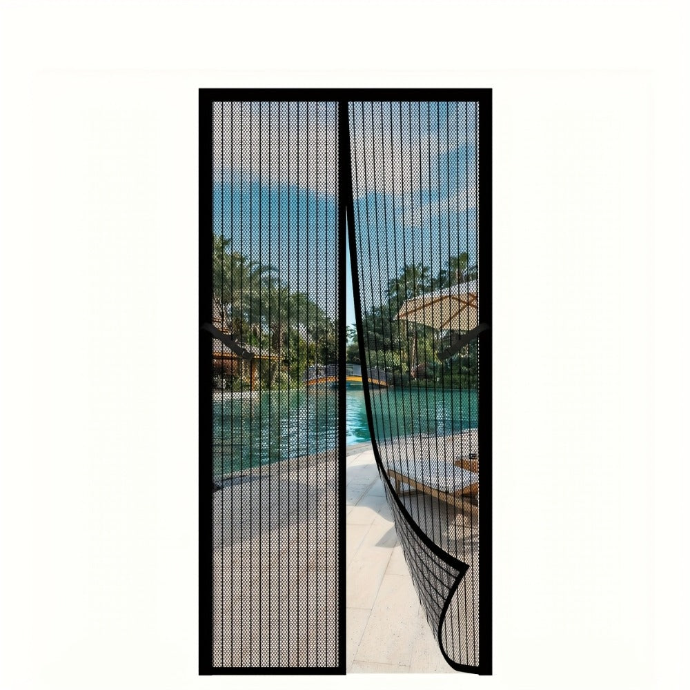 Magnetic Screen Door with Heavy Duty Metal Frame – Self-Closing Mesh Door Curtain, Insect-Proof Bug Screen with Frame Shackle, Easy Install for Indoor & Outdoor Doorways, Pet & Kid - product image 3