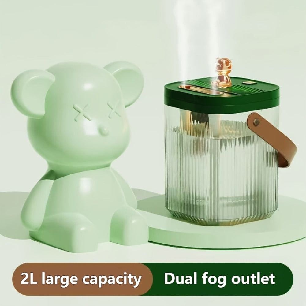 Large Humidifier 2L Smart 2-in-1 with Night Light – Dual Nozzle, 3 Mist Modes, Auto Shut-Off, Dry Burn Protection, Silent Operation, Covers 215 Sq Ft, for Bedroom, Baby Room & Offi - product image 3