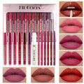 Lip Liner and Lip Gloss Kit 13 Piece Matte Non-Stick Waterproof Pigmented Long-Lasting Moisturizing Lip Glaze Combo Set for Defined Glossy Lips Women Girls - product image 9