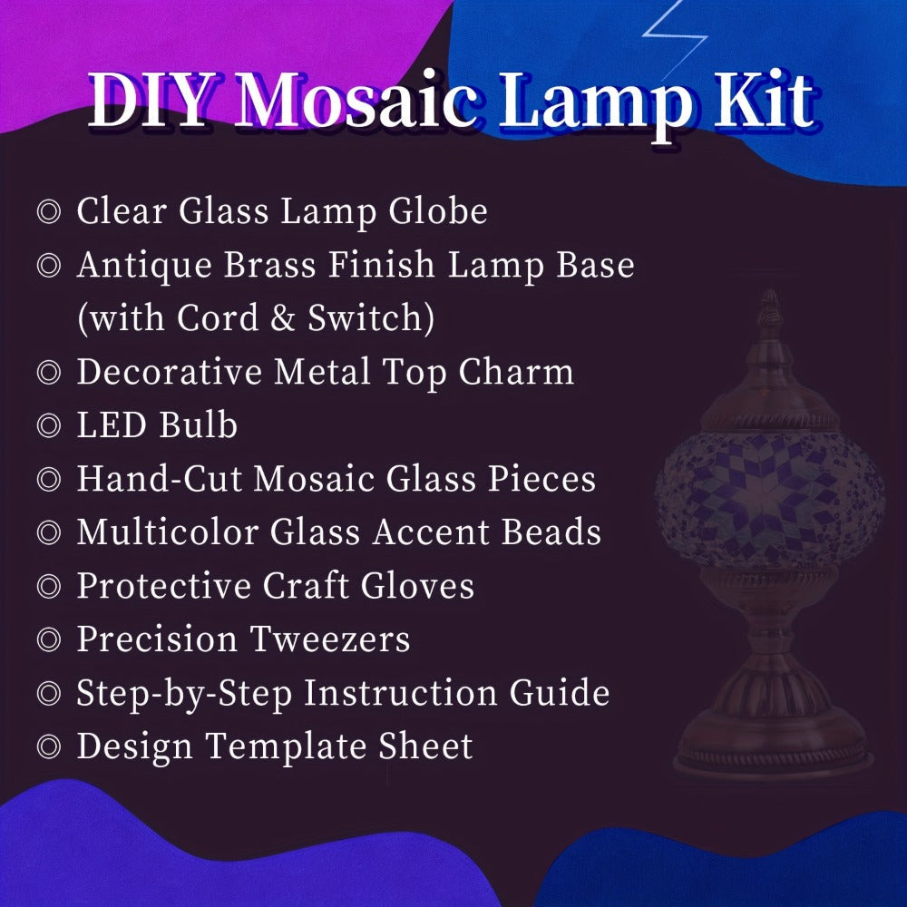 Moroccan Table Lamp Handmade DIY Turkish Lamp Dimmable Glass Metal Brass Bohemian Bedside Night Light with Remote for Bedroom Living Room Office Vintage Boho Home Decor Gift Multip - product image 17