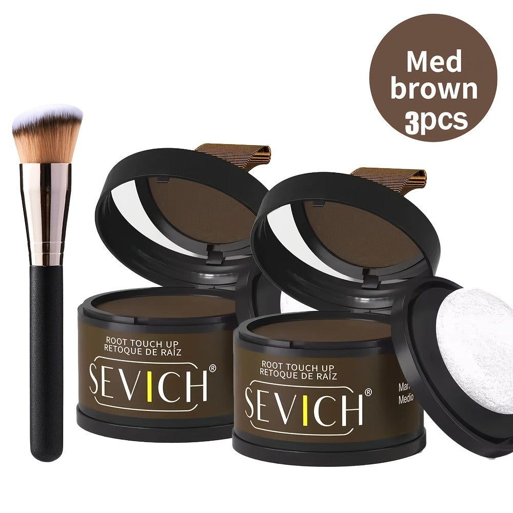 Root Touch Up Hair Powder for Thinning Hair & Gray Roots — Instant Hairline Concealer Shadow Topper, Long-Lasting Resistant Formula, 13 Shades, 2/3pcs Kit for All Hair Types Women  - product image 15