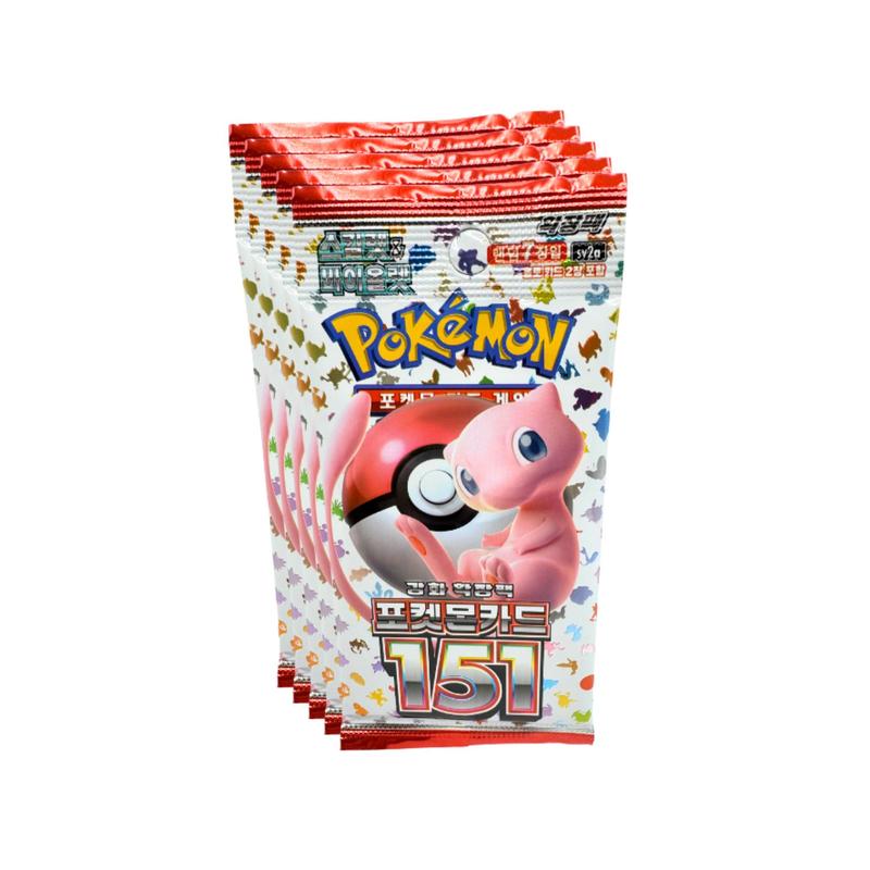 Factory Sealed 7-Card Pack, Authentic Korean Language TCG, Rare & Holo Pulls Possible, Collector Gift for Fans & Language Variant Collectors – Korean 151 - product image 2