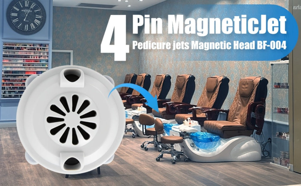 Pipeless Jet Motor for Pedicure Spa Chair Magnetic Jet Head Propeller Cap Complete Replacement Kit LURACO P153 Compatible Nail Salon Hygienic Easy Install Repair Part - product image 7