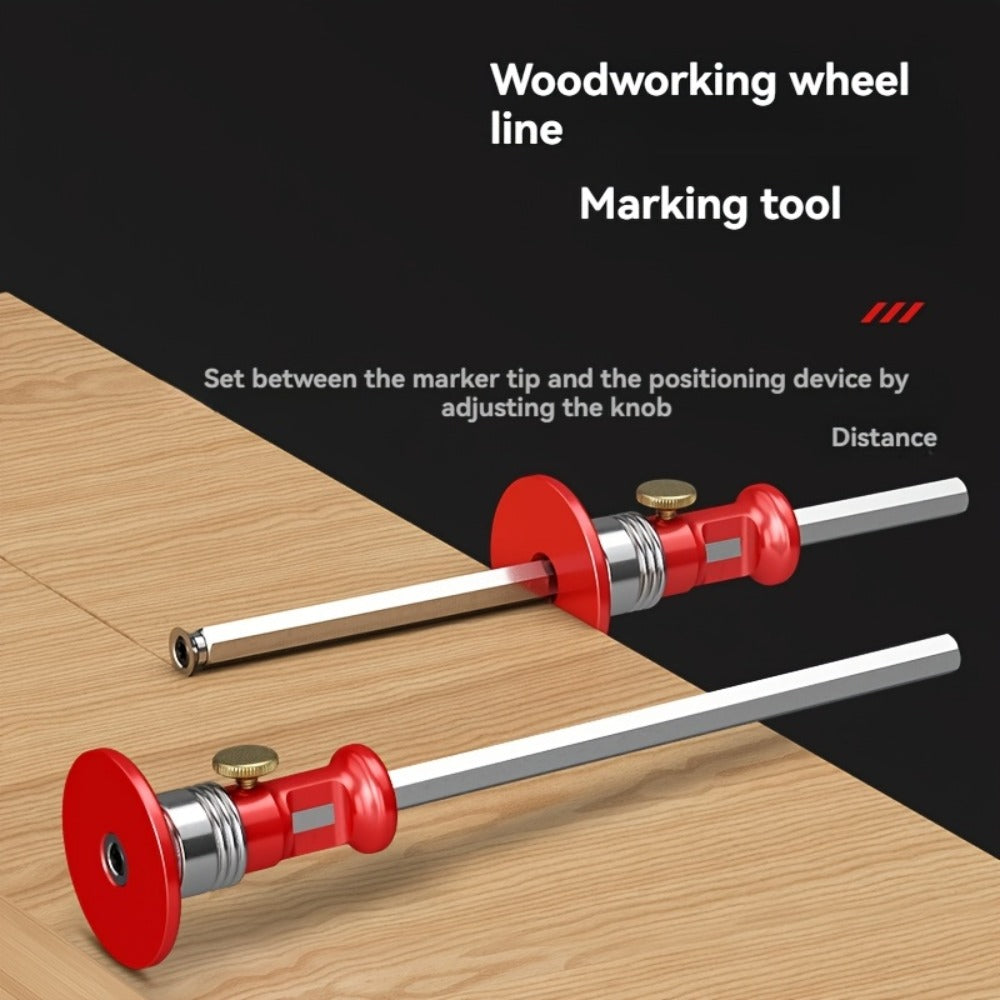 Marking Ruler 3-in-1 Multifunctional Woodworking Layout Tool Metric Imperial Straight Line Parallel Arc Height Marking for DIY Carpentry Handicraft Projects - product image 9