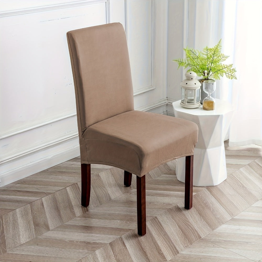 Stretch Dining Chair Covers Set | Elastic Jacquard Slipcovers for Dining Room Kitchen Wedding Office, 4pcs or 6pcs, 9 Colors, Washable Furniture Protector - product image 33