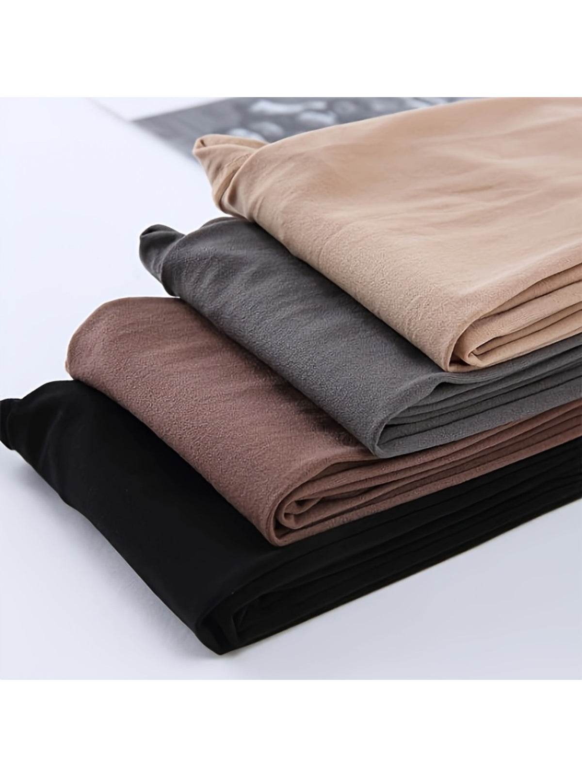 4-Pair Women's Full-Length Winter Warmth Solid Color Tights - High-Elasticity Non- Leggings Suitable for, Daily Wear - Machine Washable & Hand Washable Elegant - product image 13