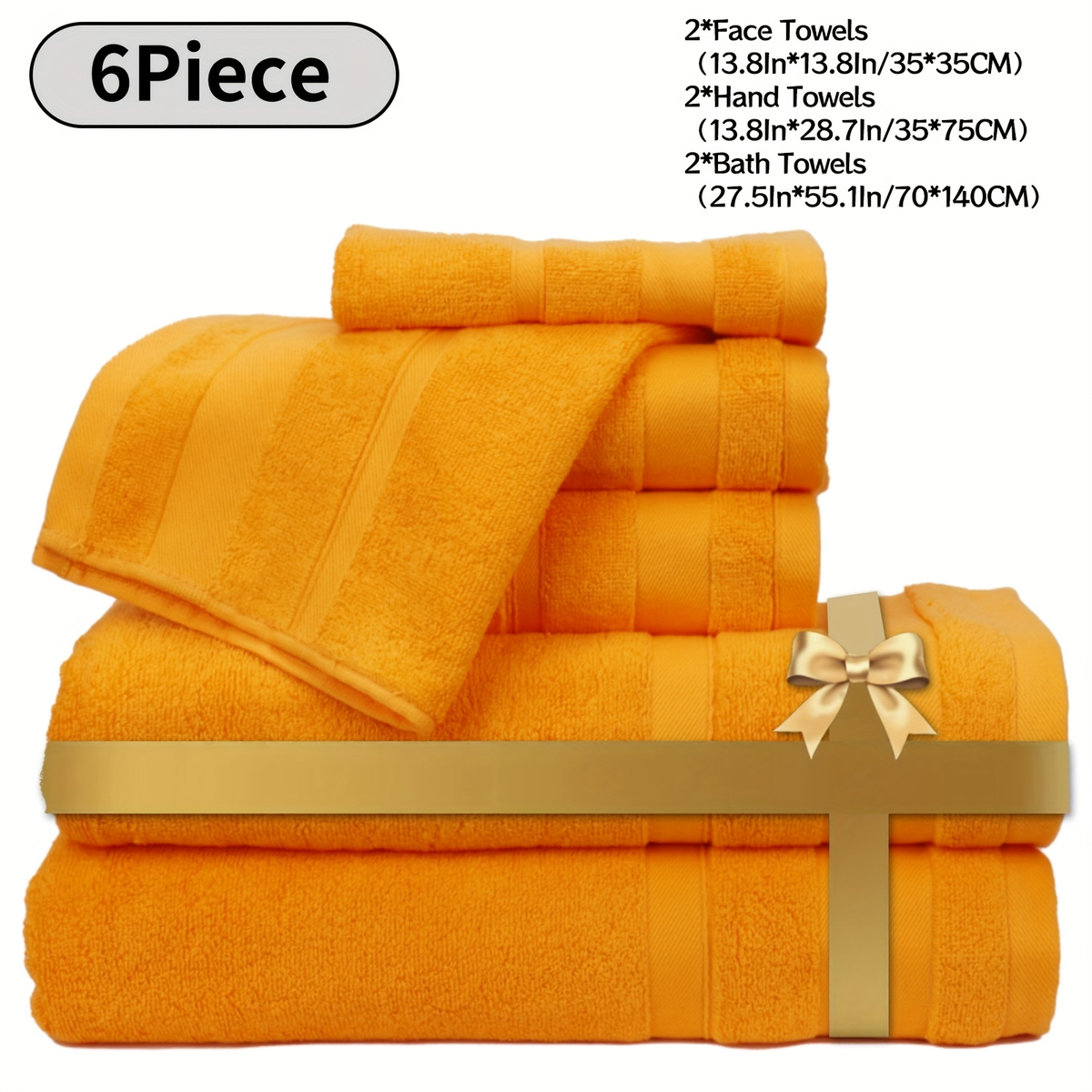 100% Pure Cotton Large Bath Towels for Women & Men, Highly Absorbent Quick Dry Spa Hotel Quality Towels for Bathroom, Bedroom, Gym, Pool & Travel, Soft Fluffy Luxury Towel Sets | Cotton Bath Towel Set 6/10 Piece