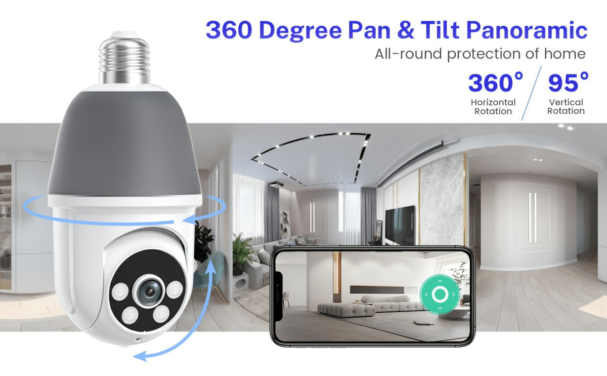 AI Auto Tracking Security Camera 360° Panoramic 1920P | Infrared Night Vision Two-Way Audio 2.4GHz USB Charging | Wireless Indoor Surveillance Camera Human Motion Detection - product image 10