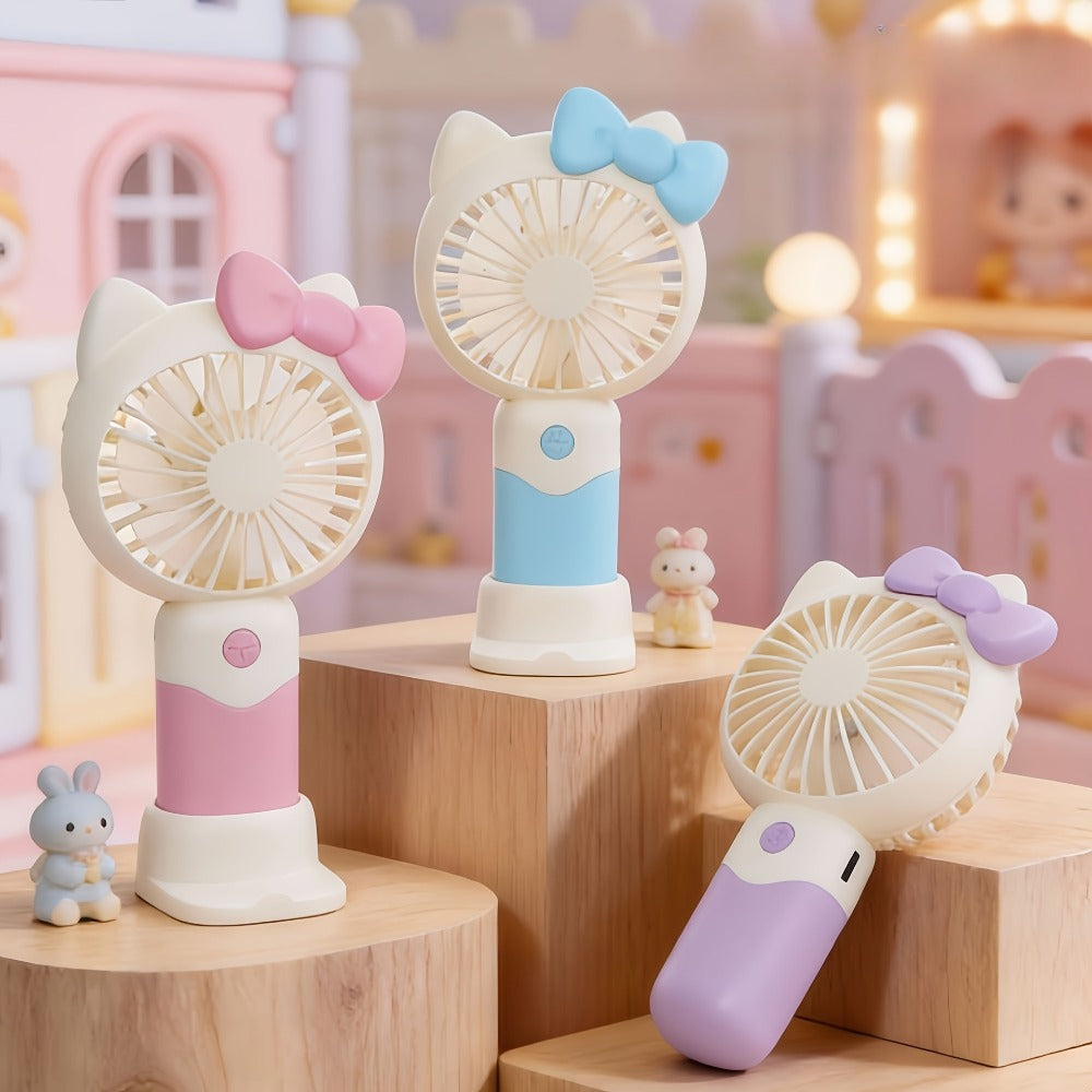 Hello Kitty Mini Fan USB Rechargeable Handheld Portable | Cute Sanrio Detachable Desktop Electric Fan for Girls Kids | 2-in-1 Handheld & Desk Fan for Travel Office School Home | Bl - product image 10
