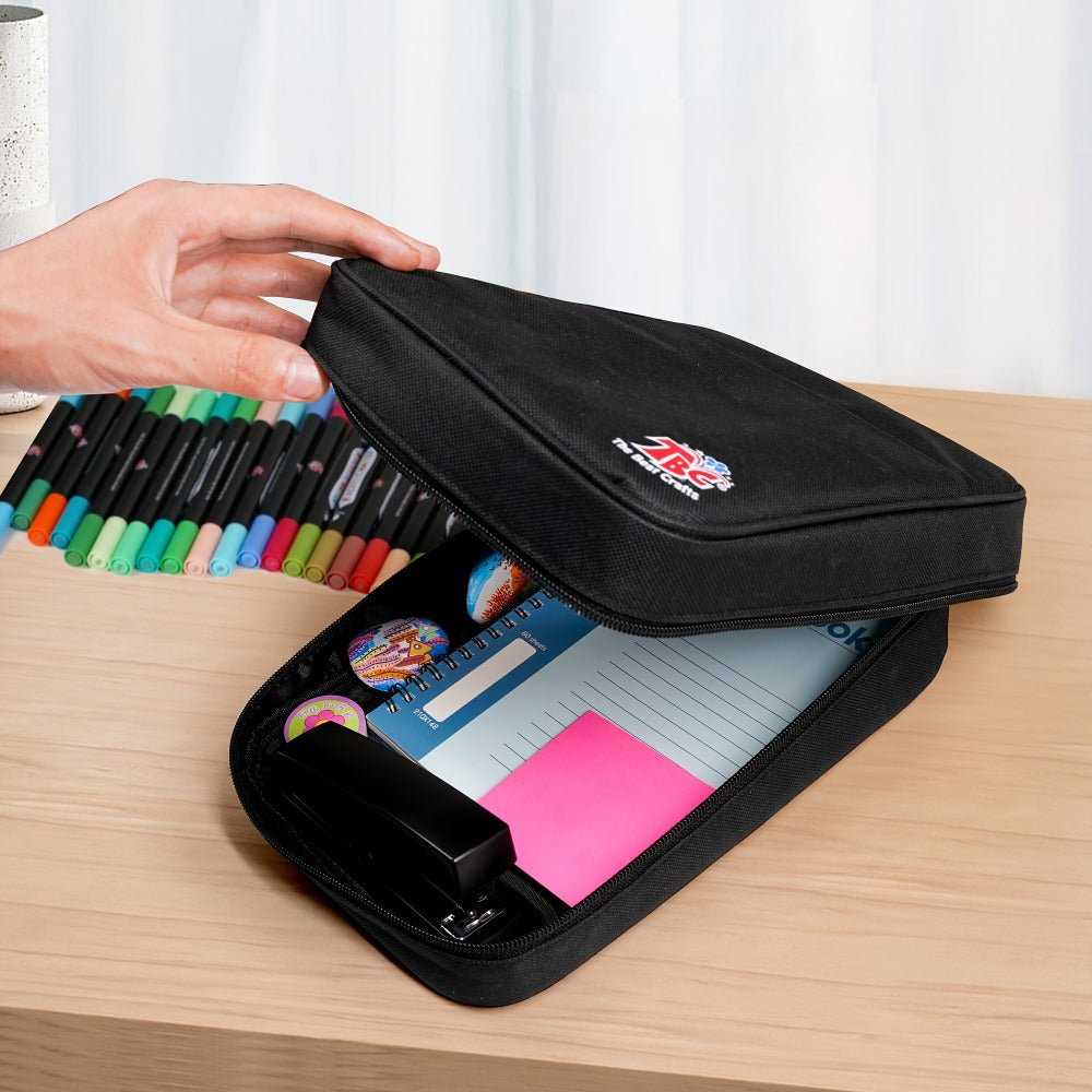 Double Zipper Premium Storage, Non-Toxic Odorless Paint Pens for Canvas Rock Wood Glass Fabric, Artist Gift – Acrylic Paint Markers with Canvas Bag Dual Tip 48 72 108 Colors
