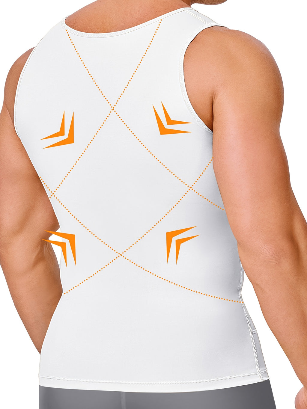 Men' Compression Shirt & Body Shaper Vest - High-Elastic Workout Tank Top with Abdominal Toning, Tight-Fit Shirt Suitable for Gym, Post-Surgery, Year-Round - product image 18