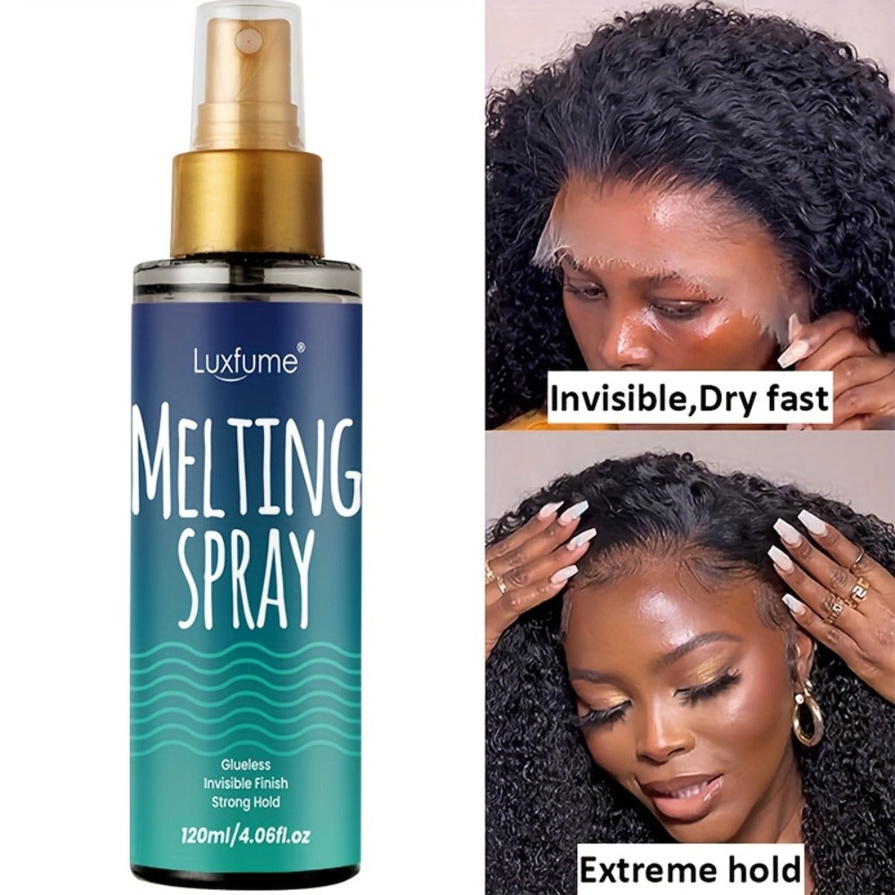 Lace Melting Spray Kit with Bold Hold Hair Glue & Remover 120ml 24H Long Lasting Quick Dry No Residue Edge Control Safe for Sensitive Scalp Lace Front Wig Adhesive Kit with Hair Ba - product image 7