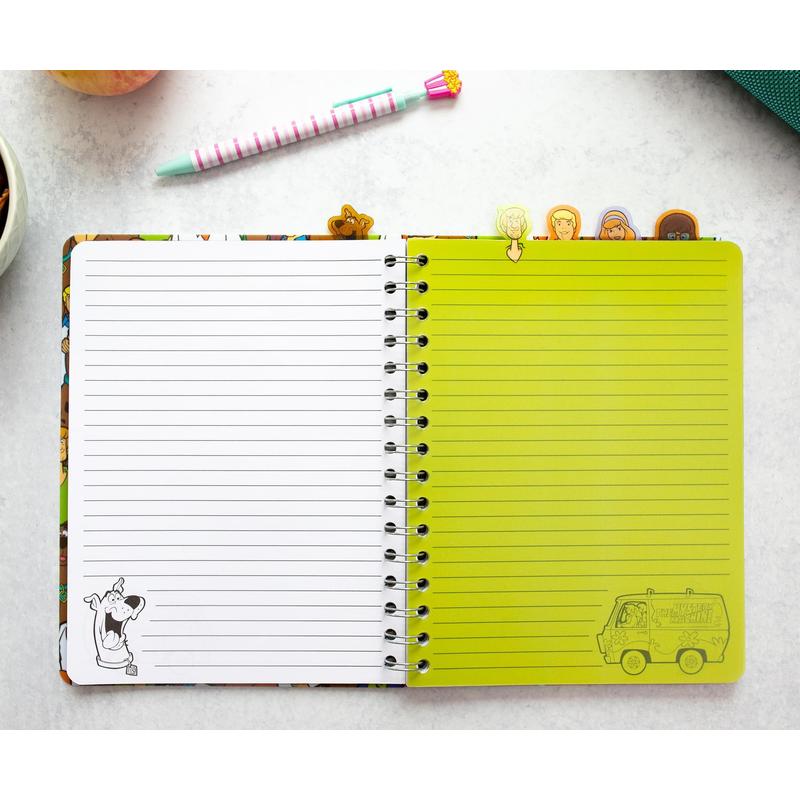 Officially Licensed Scooby-Doo Gift for Boys Girls Fans Ages 5 6 7 8 9 10 | Scooby-Doo Spiral Notebook for Kids Mystery Machine 5-Tab Journal 75 Lined Pages - product image 7