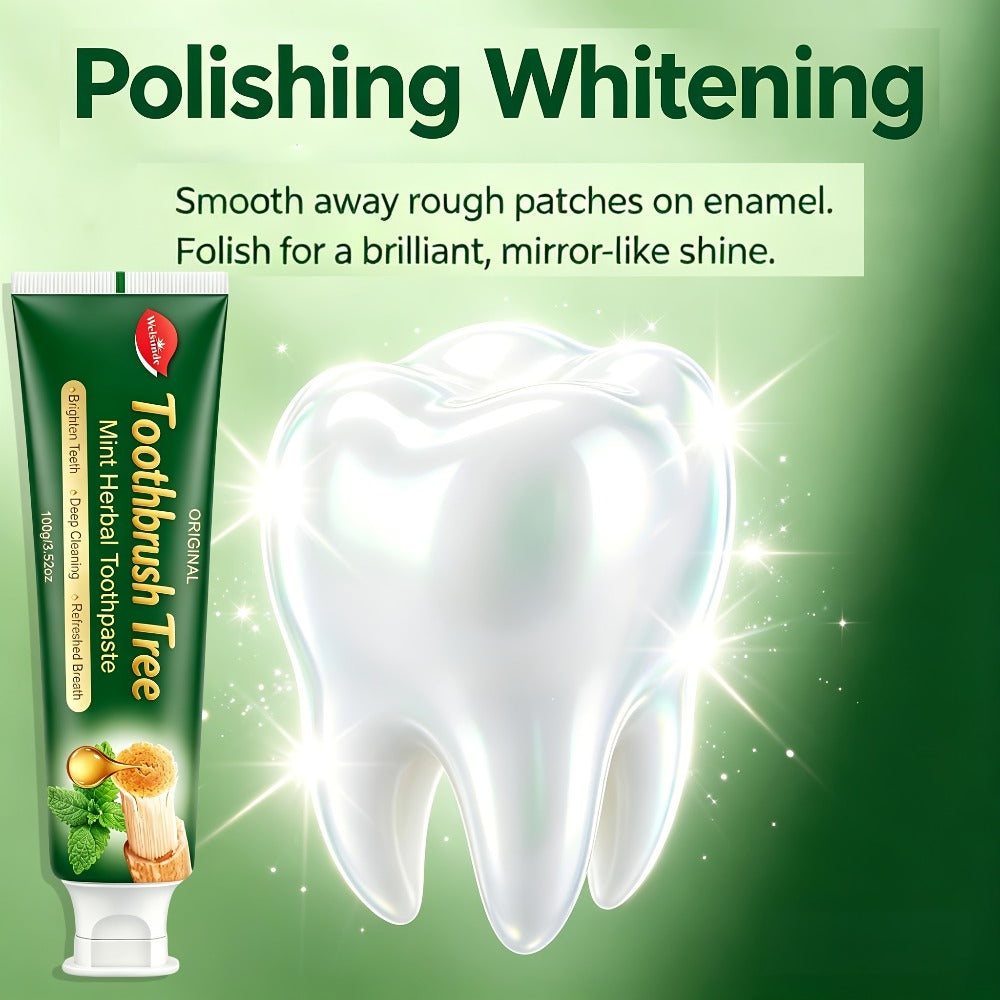 Natural Toothpaste 3-Pack – Herbal Mint Formula for Sensitive Gums & Teeth, Long-Lasting Freshness, Gentle Deep Cleaning Dental Care for Men & Women, Sleek Tube Design with Natural - product image 6