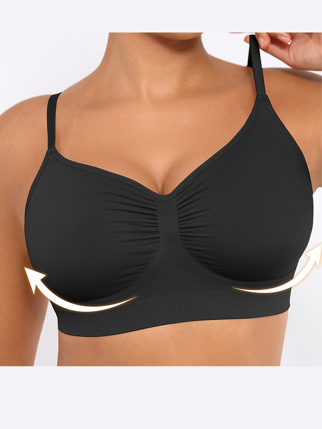 Women's Push-Up Seamless Bra with Breathable Design and Back Control - product image