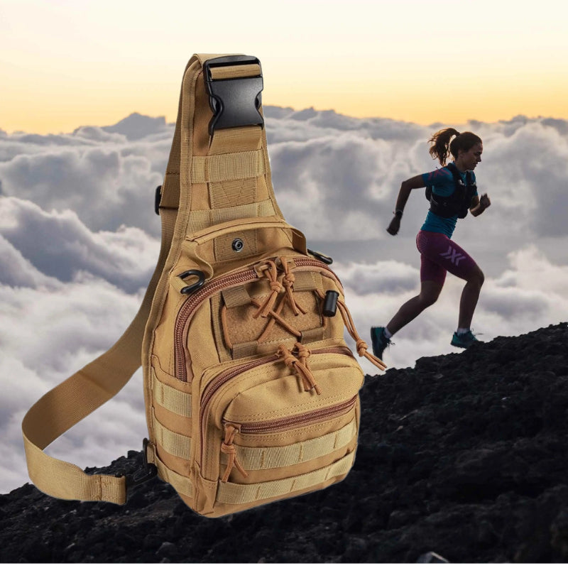 Collapsible Crossbody Chest Bag for Men & Women, Large Capacity, Multi-Functional Shoulder Pack for Hiking, Travel, Fishing & Daily Commute | Tactical Sling Backpack
