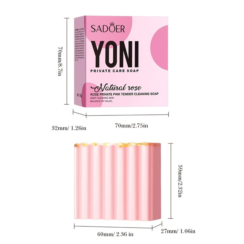Intimate Cleansing Soap Rose Essence Built-in Bubble Net Rich Foam pH Balance Moisturizing Private Parts Soap for Women Peach Strawberry 2pcs 4pcs - product image 4