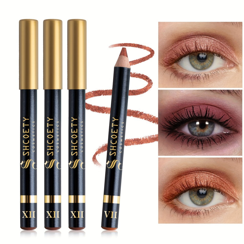 Eyeshadow Pencil Set 12pcs for Women — Matte & Shimmer Thick Stick Foam Eye Shadow Sticks, Blendable Multi-Color Eyeliner Eyeshadow Pencils for Easy All-in-One Eye Makeup Looks - product image 2