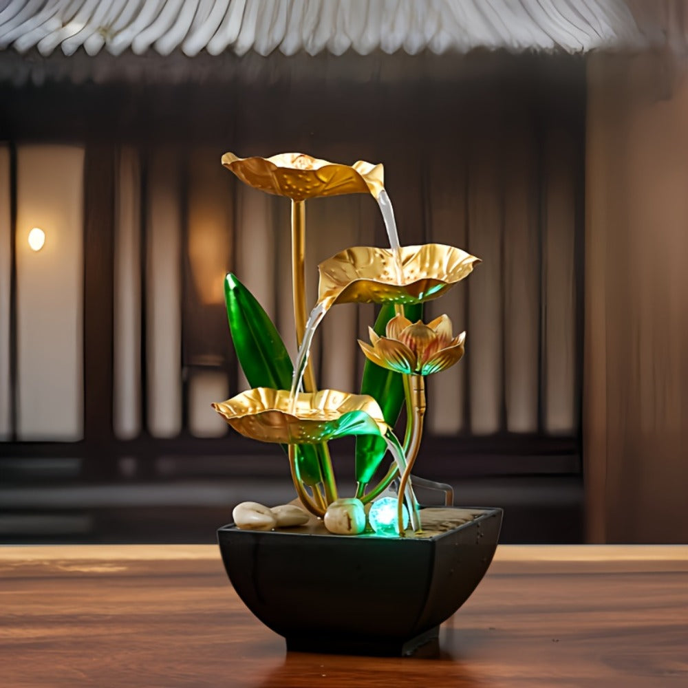 Indoor Tabletop Fountain Desktop Water Feature, Small Relaxing Flowing Water Fountain for Living Room, Bedroom, Office & Spa, Calming Zen Decor & Unique Housewarming Gift - product image 4