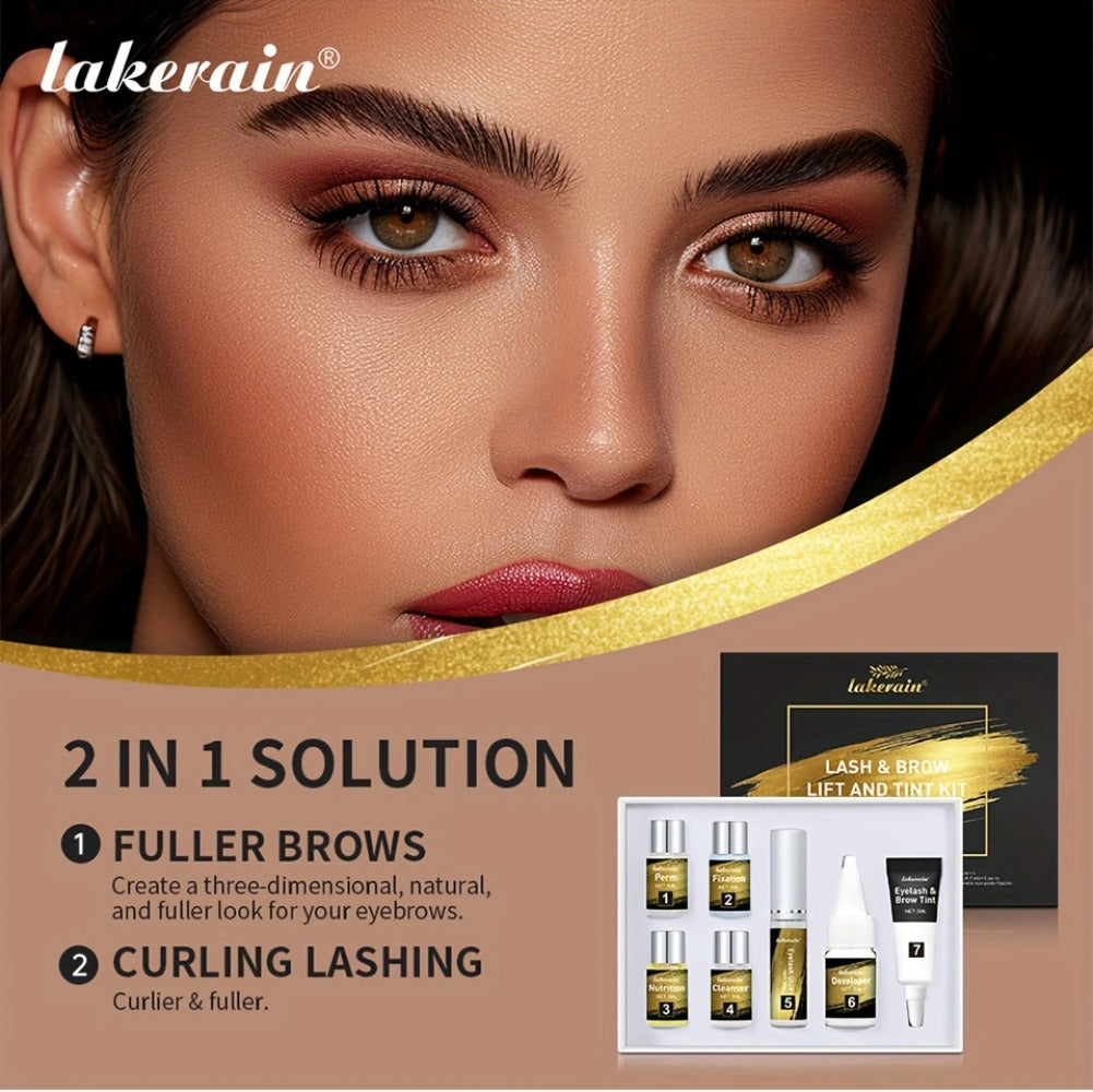 Lash Lift Kit & Brow Lamination Tint Set — 2-in-1 Eyelash Perm & Eyebrow Lamination with Black Brown Tint Dye, 4-6 Week Long-Lasting Results, DIY Home or Salon Use, Complete Beauty - product image 13