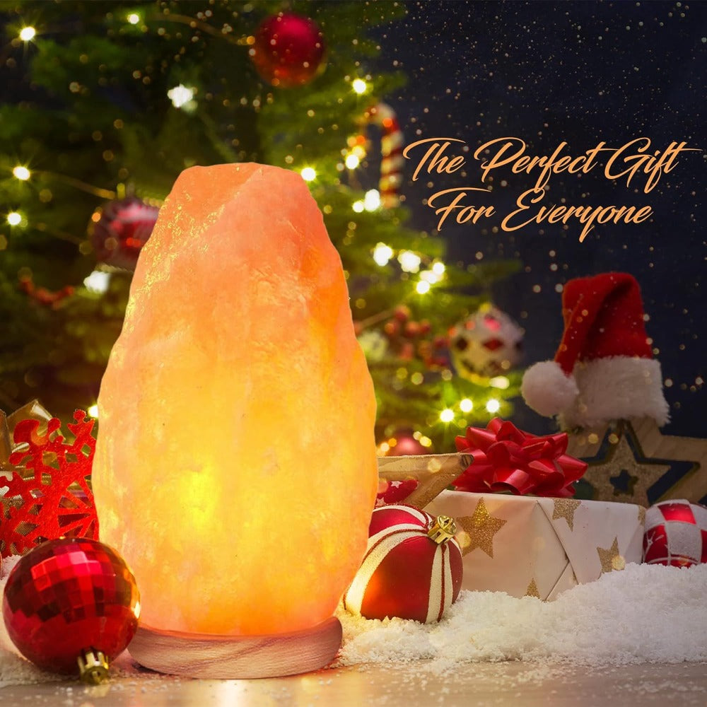 Himalayan Salt Lamp Set of 2 – 4-7 lbs Natural Pink Crystal Salt Lamps with Neem Wood Base & USB Dimmer Switch, Warm Soothing Glow for Bedroom Relaxation Yoga Meditation Home Decor - product image 3