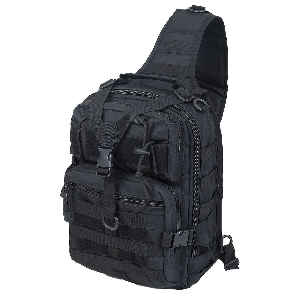 Single Shoulder Crossbody Sling Pack for Hiking, Patrol & Outdoor EDC, Adjustable Strap, Multi-Pocket – Tactical Chest Bag - product image
