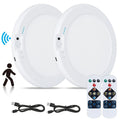 2pcs Rechargeable LED Induction Ceiling Light, 3-speed Lighting Mode, Motion Sensor With Remote Control, Magnetic Design, Easy Installation, 5500mAh Large - product image 3