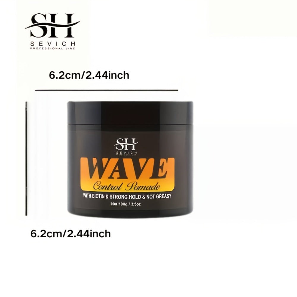 360 Wave Pomade Strong Hold Hair Styling with Jojoba Oil — Frizz Control Moisturizing Formula for Dreads Locks Twists Coily Curly Wavy Hair Men Grooming Daily Hair Care Set - product image 6