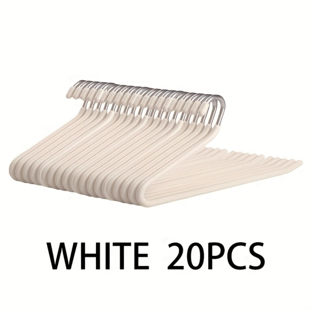 Pants Hangers Metal Open Leg Non-Slip - Heavy Duty Trouser Jeans Hanger for Wardrobe, Space Saving, Black or White, 10/20/30/50pcs - product image 12