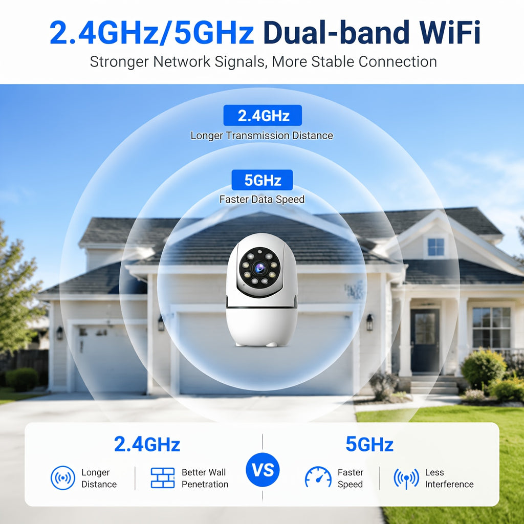 4pcs Wireless Security Camera Indoor with 355° Pan & Tilt, Night Vision, Motion Detection, 2-Way Talk, Baby/Pet Monitor, 2.4/5G WiFi, Support Cloud & Max. 256G - product image 9