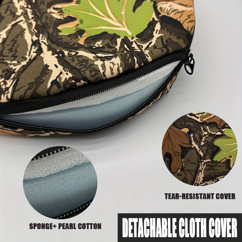 Heated Hunting Seat Foldable Camouflage – Carry-along Heated Cushion for Tree Stand, Ice Fishing & Outdoor Camping, Stays Warm in Cold Weather, Featherlight - product image