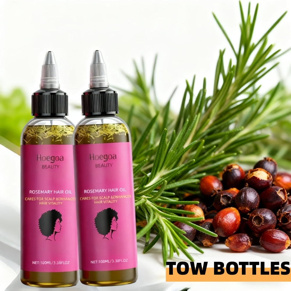 Rosemary Hair Oil 2 Pack Gift Set with Bataana Oil | Scalp Nourishing Moisturizing Hair Growth Treatment | Anti-Frizz Strengthening Natural Hair Oil for Women | Birthday Valentine' - product image 6