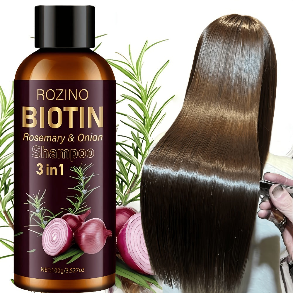 Onion Rosemary Biotin 3-in-1 Shampoo Bar for Hair Growth & Damaged Hair Repair - Scalp Cleansing Strengthening Nourishing Solid Shampoo Bar for Women All Hair Types 100g - product image 10