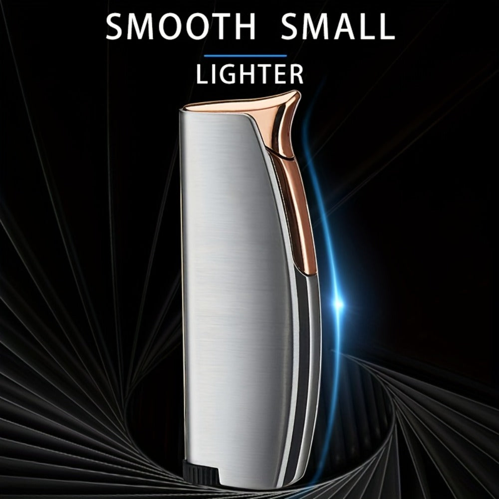 Windproof Lighter 2-Pack – Slim Portable Pocket Lighter with Mirror Finish, Refillable Butane Flame, Fashionable Gift for Men & Women, Available in 8 Colors (Red, Black, White, Sil - product image 13