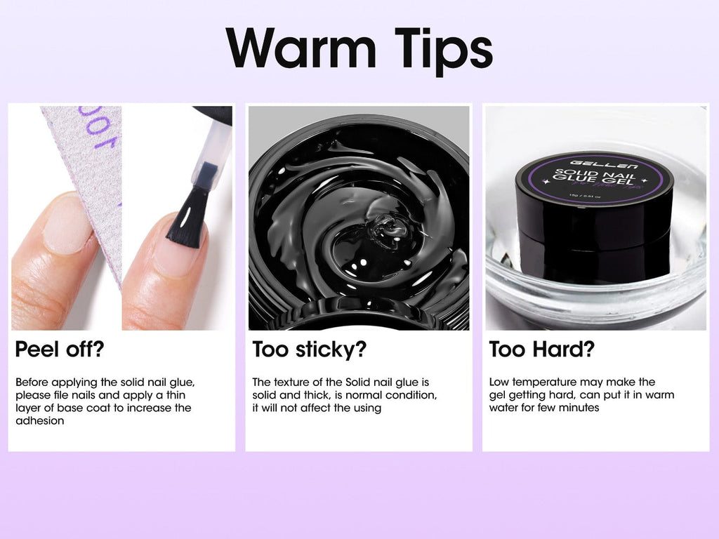 Solid Gel Nail Glue Kit with Mini LED Lamp — 8g UV Cure Gel Glue 28+ Days Long-Lasting Bond for Press On Nails Acrylic Tips Rhinestones, Non-Toxic Natural Resin, Salon & Home Manic - product image 17