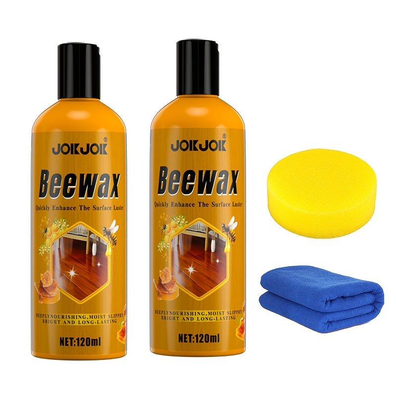Beeswax Wood Polish & Repair Kit, Natural Wood Furniture Care Wax Deeply Moisturizes, Removes Scratches & Dullness, Restores Shine on Solid Wood Furniture, Floors, Countertops, Doo - product image 16
