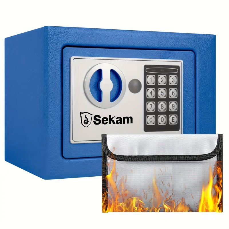 Heavy Duty Steel Safe With Cash Bag Without Cash Bag Home Safety Safe Equipped With A Combination Lock and Key Lock Suitable For Storing Cash Documents and - product image 9