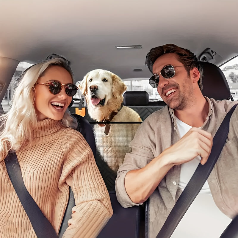 Heavy Duty Car Seat Cover for Dogs Supports 400 lbs, Waterproof Backseat Hammock Bed for SUVs Trucks & Most Cars, Full Coverage with Mesh Window & Storage - product image 2