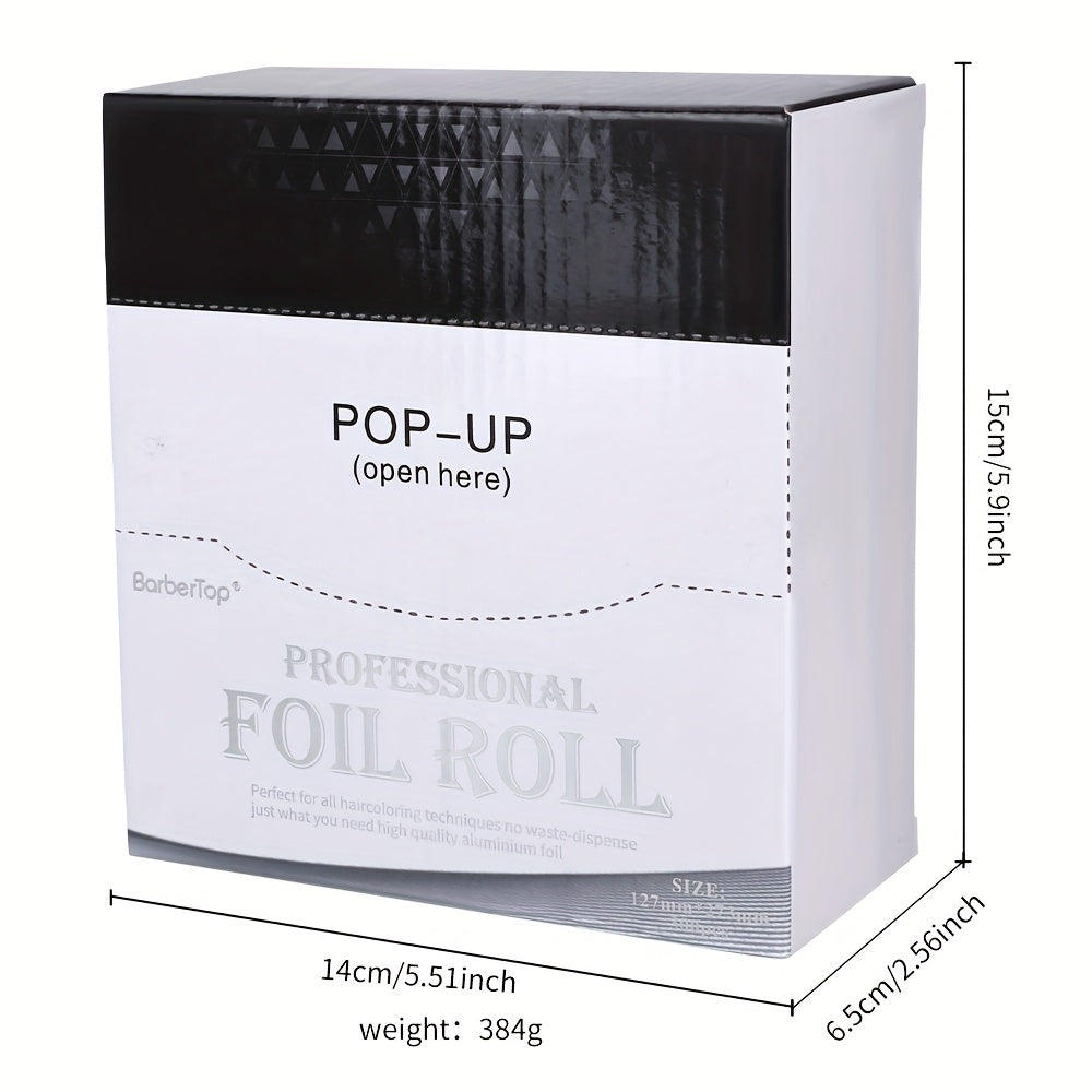 Hair Highlighting Foil Sheets 300pcs Box | Professional Salon Aluminum Foil Paper for Balayage Coloring Perming | Even Heat Distribution Precise Sectioning | Silver Grade Hairdress - product image 11