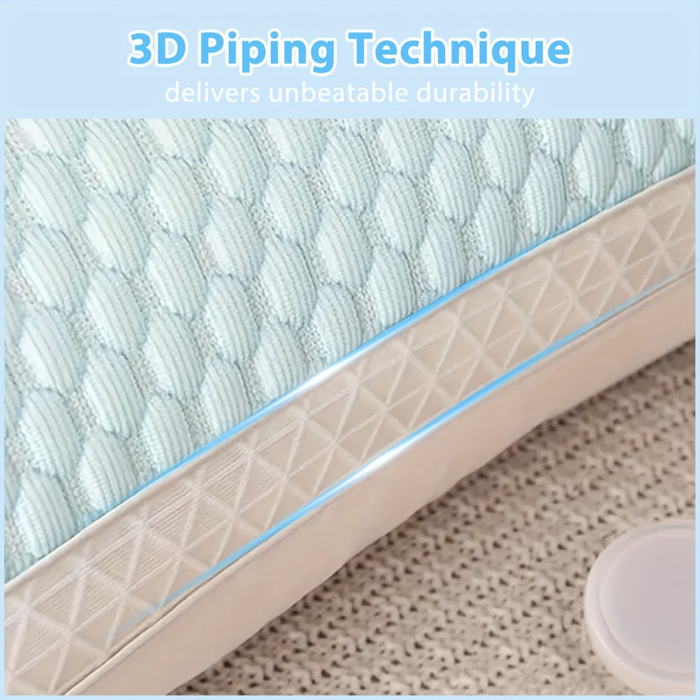 Cooling Ergonomic Neck Pillow 2 Pack Orthopedic Contour Support Adjustable Filling Cool Sensation Breathable Fabric Machine Washable Removable Cover for Side Back Stomach Sleepers - product image 11