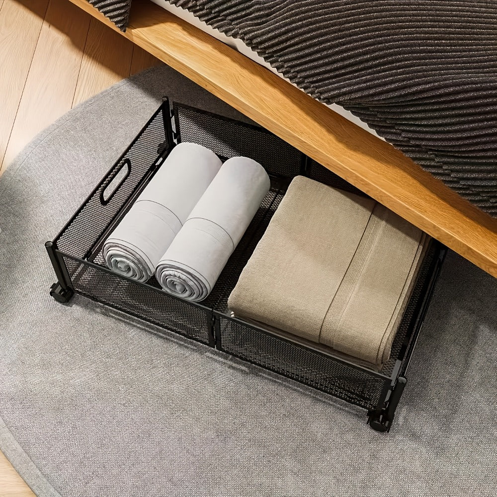 Under Bed Storage Containers with Wheels & Handles – Shoes, Clothes, Blankets Organizer - product image 5