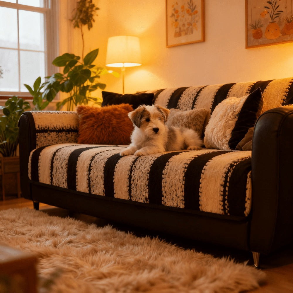 Sofa Cover Plush Non-Slip Washable Sectional Couch Slipcover Soft Durable Furniture Protector for Pets Cats Dogs 2 3 4 Cushion Sofa L-Shape Modern Sofa Pad Warm Sitting Cover All S - product image