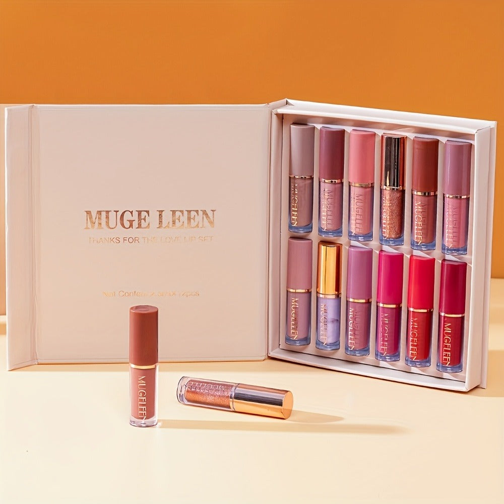 Non-Stick Matte Lip Gloss Set 12 Pcs Non-Fading Long-Lasting Liquid Lipstick Assorted Colors with Wand Applicator – Velvety Bold Lip Color Beauty Gift for Women & Girls Everyday We - product image 4