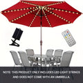 Solar Patio Umbrella Light 104 LED – 8 Modes Remote Control Outdoor Market Umbrella Lamp | Solar Powered Warm White Light for Backyard, Deck, Poolside, Beach, Garden & Camping | Ba - product image 8